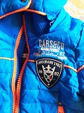 Куртка голубая с оранжевыми вставками, на холодную осень-зиму Брест
