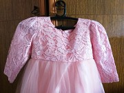 Кружевное нарядное платье персикового цвета (на 19-24мес) Брест