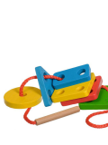 Сортер Клоун, деревянная игрушка геометрик+шнуровка Брест