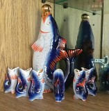 Фарфоровый набор Рыбка с 6 рюмками из Ссср Брест