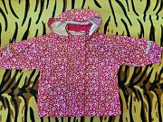 Куртка-ветровка розовая в цветочки, р.74-80 ((7мес-1, 5года), новая Брест