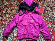 Куртка бордовая на 2.5-4г с капюшоном с мехом, б.у Брест