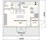 Дачный дом 6х6 м Минск