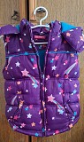 Куртка-жилетка фиолетовая на флисе на девочку, на 6-8лет, б.у Брест